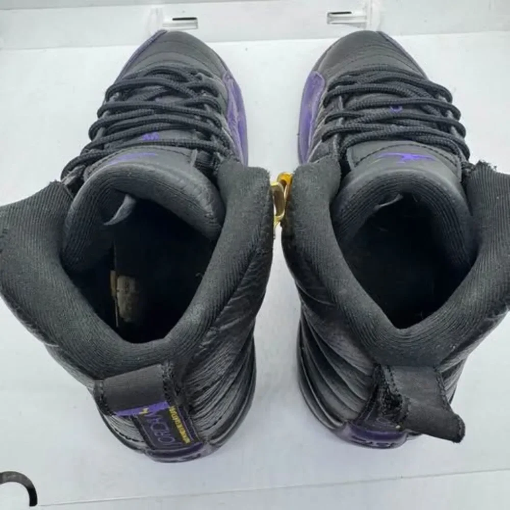 Air Jordan 12 Retro Size 4Y Black Field Purple Womens 5.5 shoes sneakers